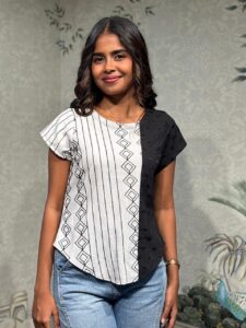 Black & White Casual Top