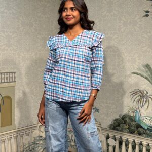 Effortless Checked Top