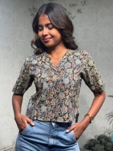 Printed Peachy Summer Top