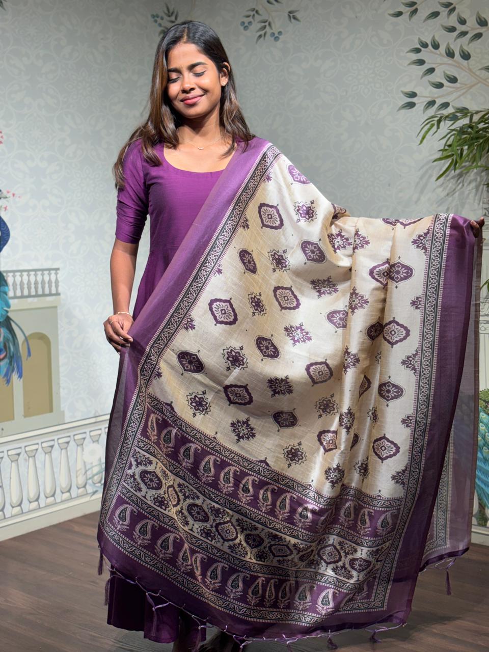 Royal Jamun Anarkali Set - Image 3