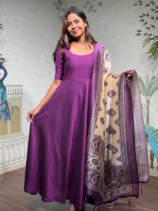 Royal Jamun Anarkali Set