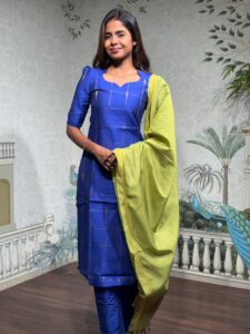 Peacock-Inspired Blue Set