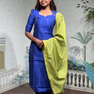 Peacock-Inspired Blue Set