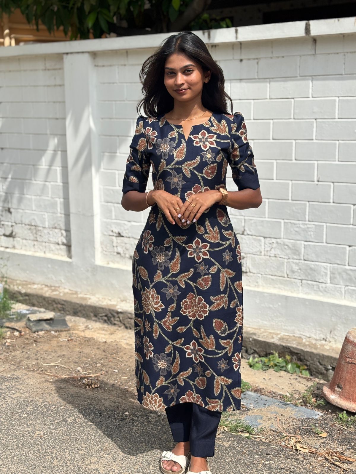 Navy Foil Printed Co-ord Set