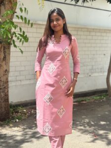 Pastal Pink Cotton Co-ord set