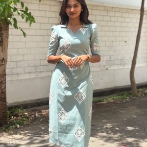 Pastal Green Cotton Co-ord set